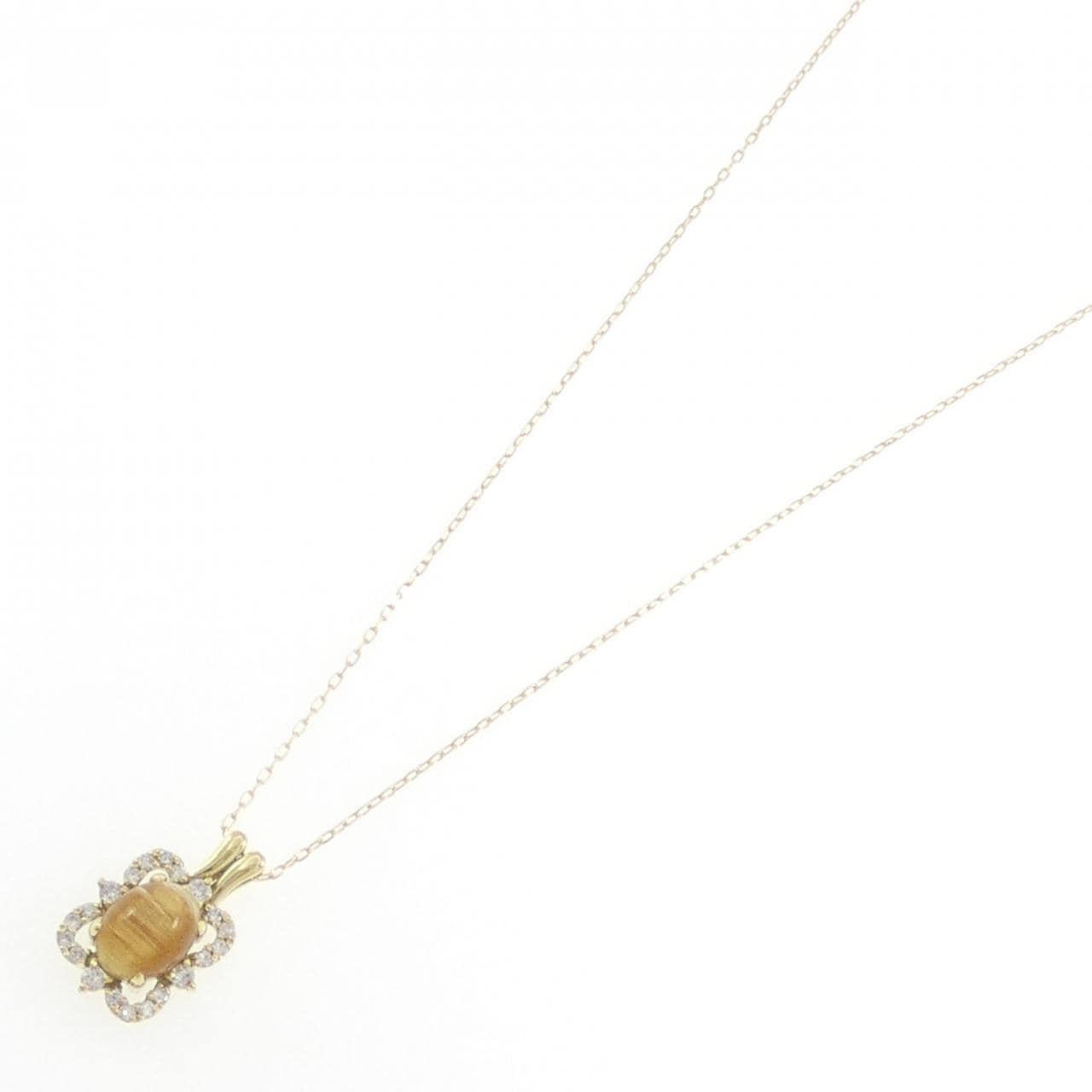 K18YG ルチルクオーツ ネックレス 2.71CT