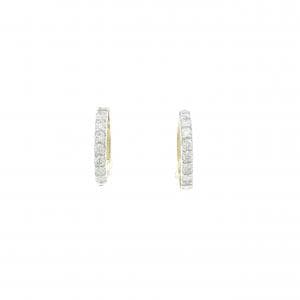 K18YG/PT900 ダイヤモンド イヤリング