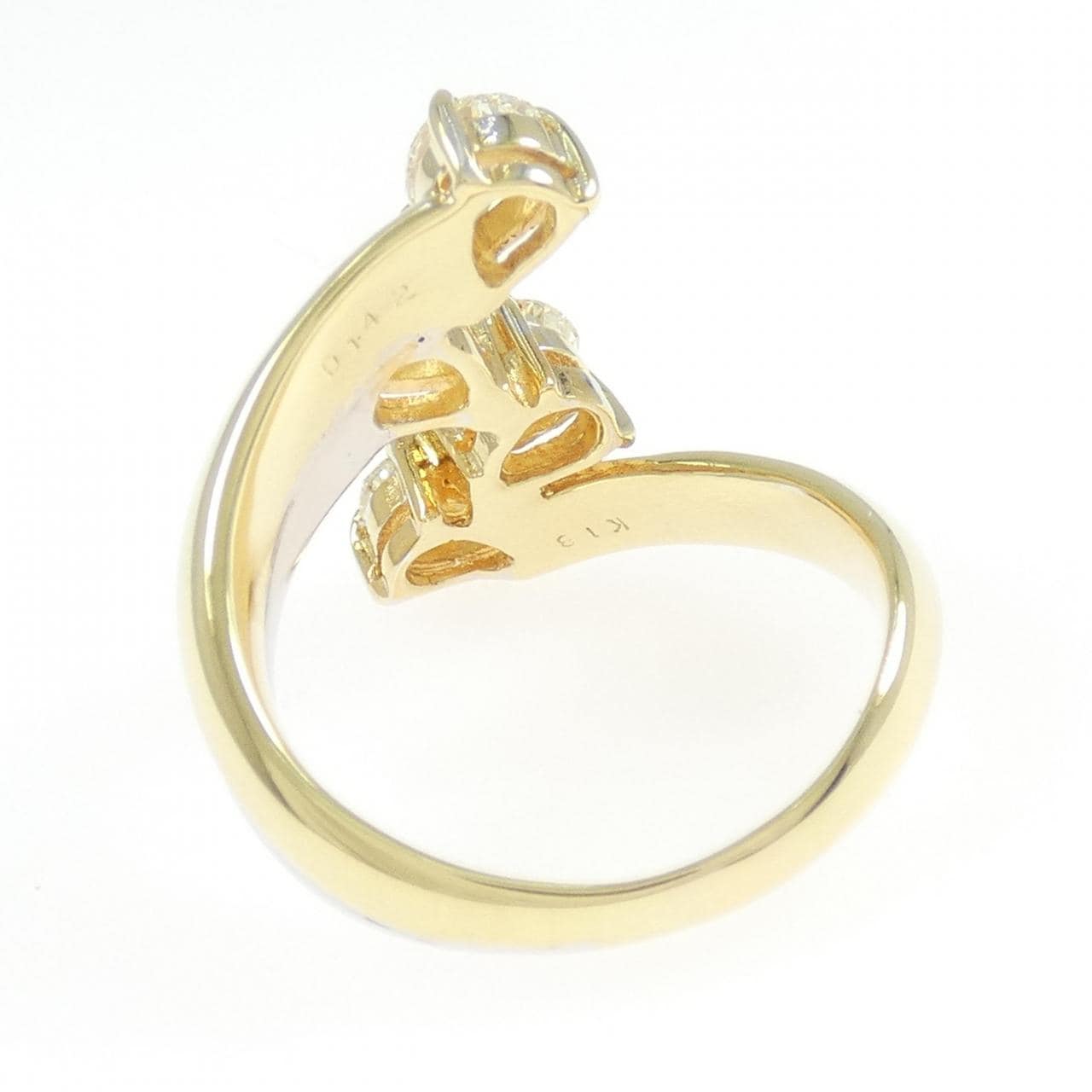 K18YG/K18WG ダイヤモンド リング 1.42CT