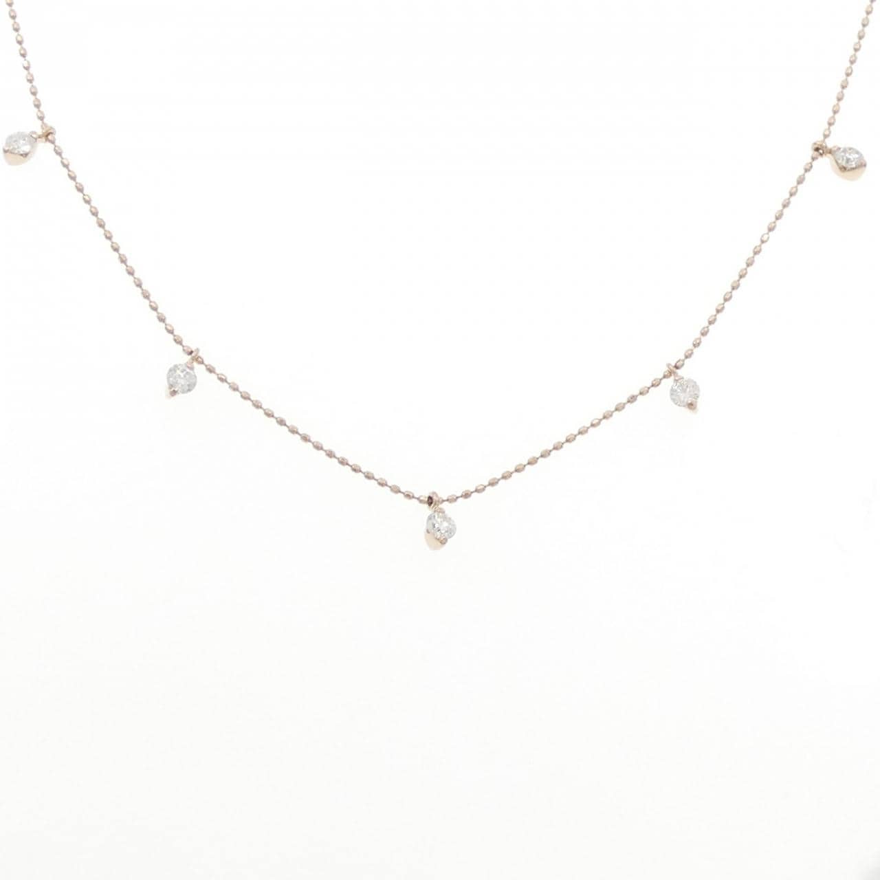 K18PG ダイヤモンド ネックレス 0.40CT