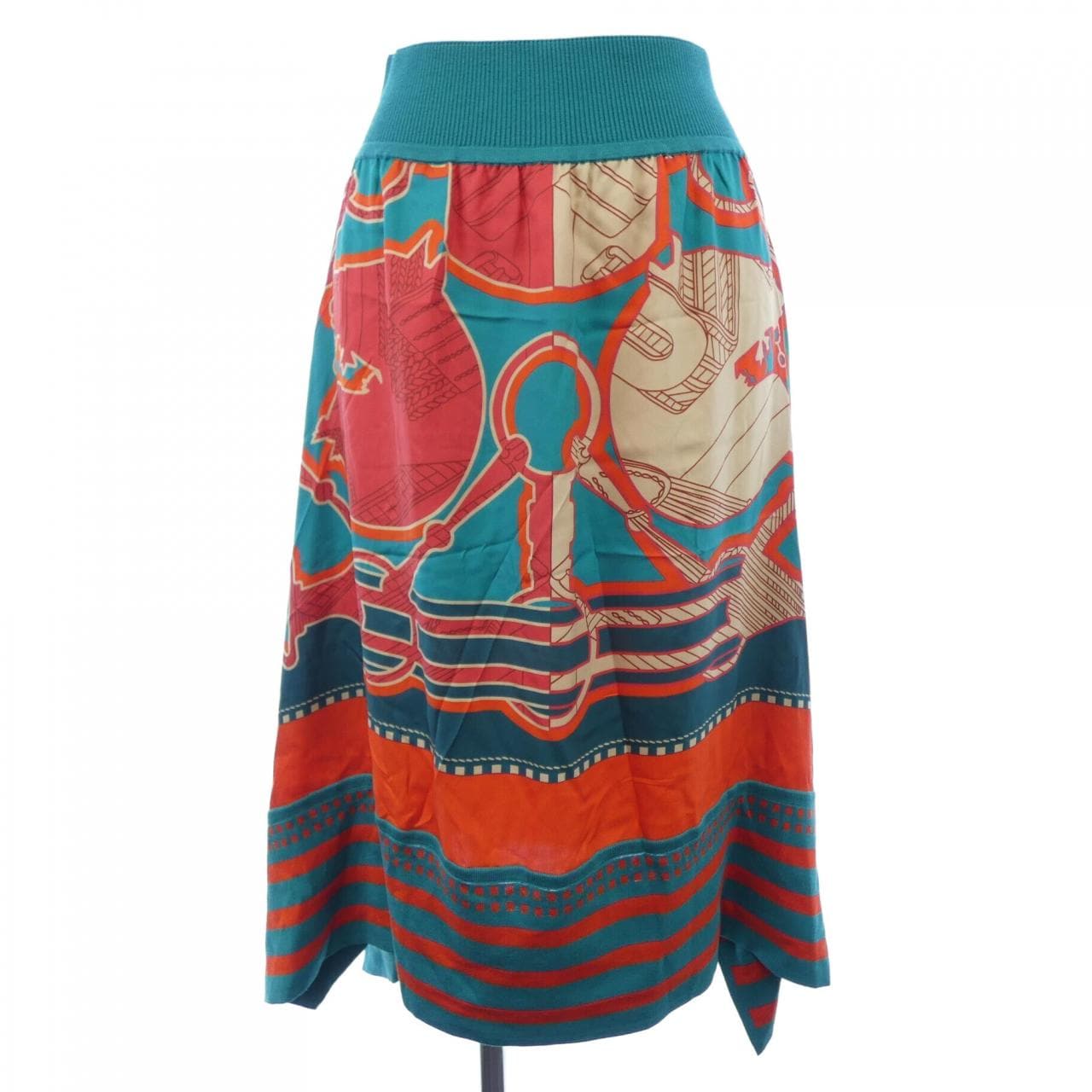 エルメス HERMES TATERSALE EN ZIGZAG 2E2807DN ツイルレーヌ スカート