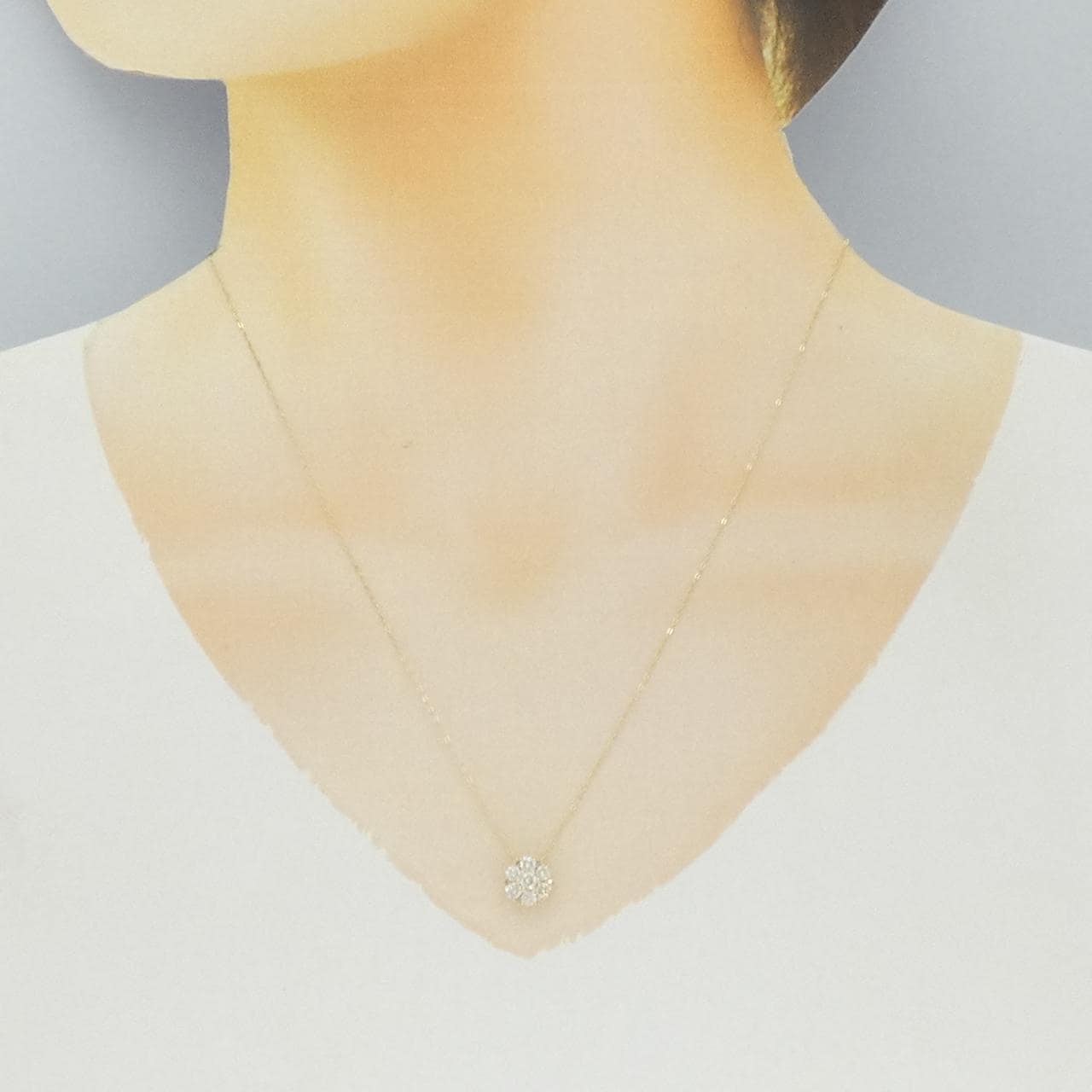 K18YG ダイヤモンド ネックレス 0.50CT