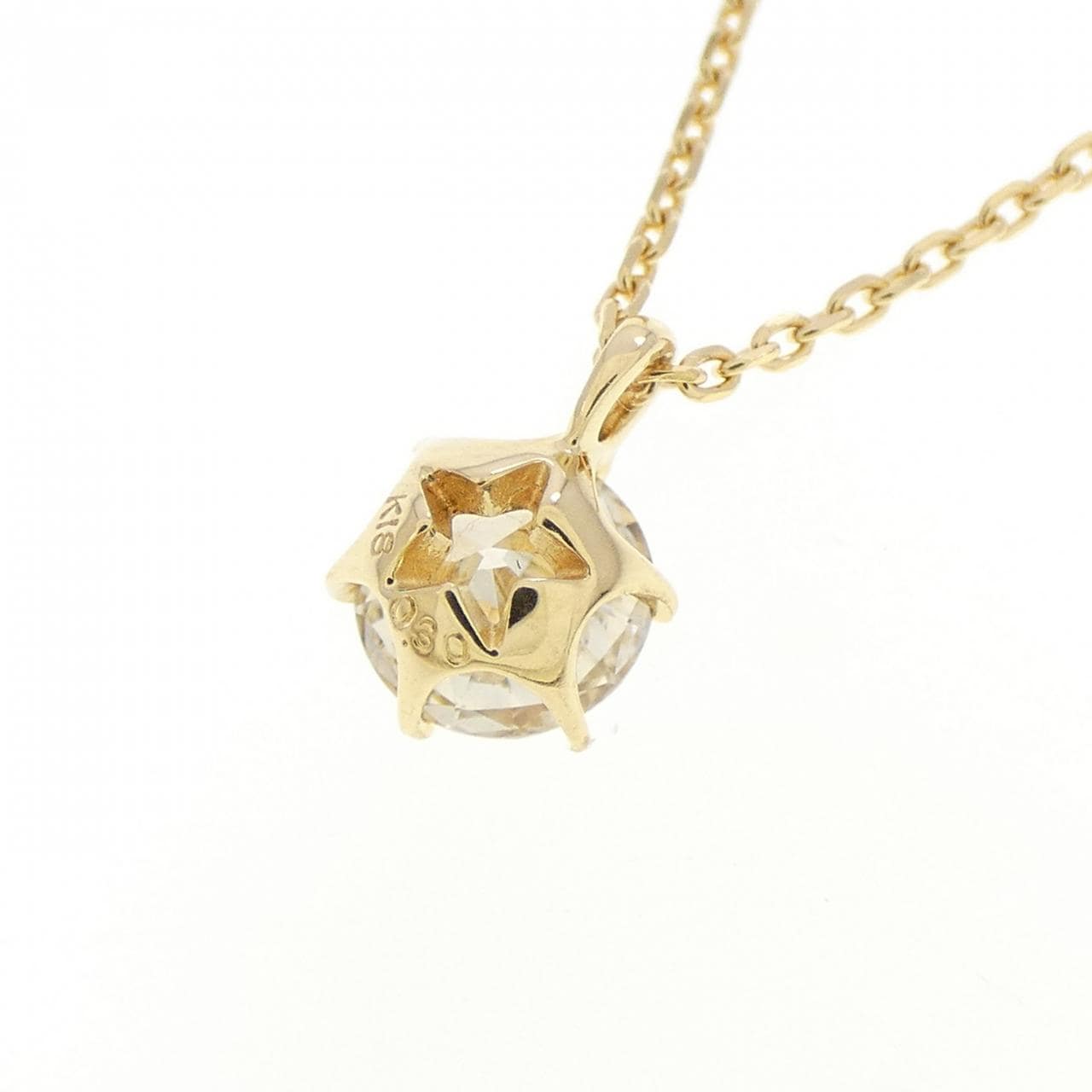 K18YG ダイヤモンド ネックレス 0.30CT