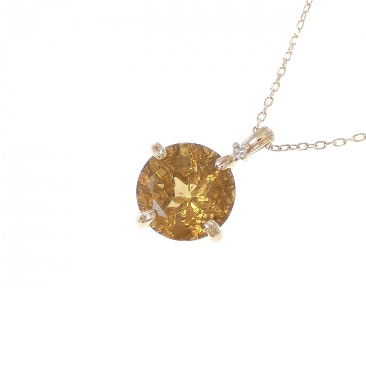 K10YG シトリン ネックレス