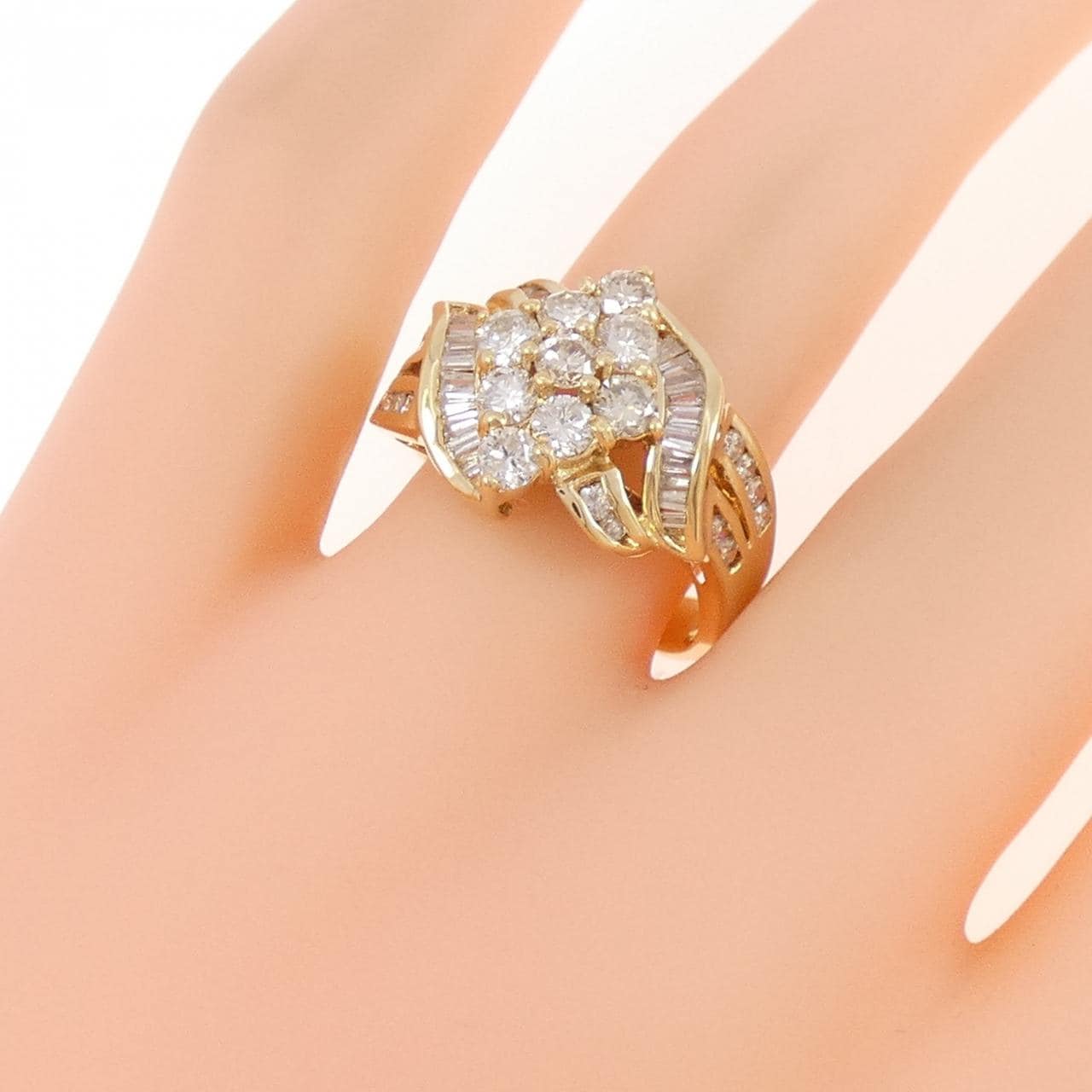 K18YG ダイヤモンド リング 1.40CT