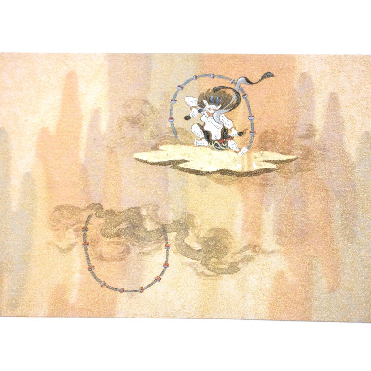 袋帯　友禅金彩加工