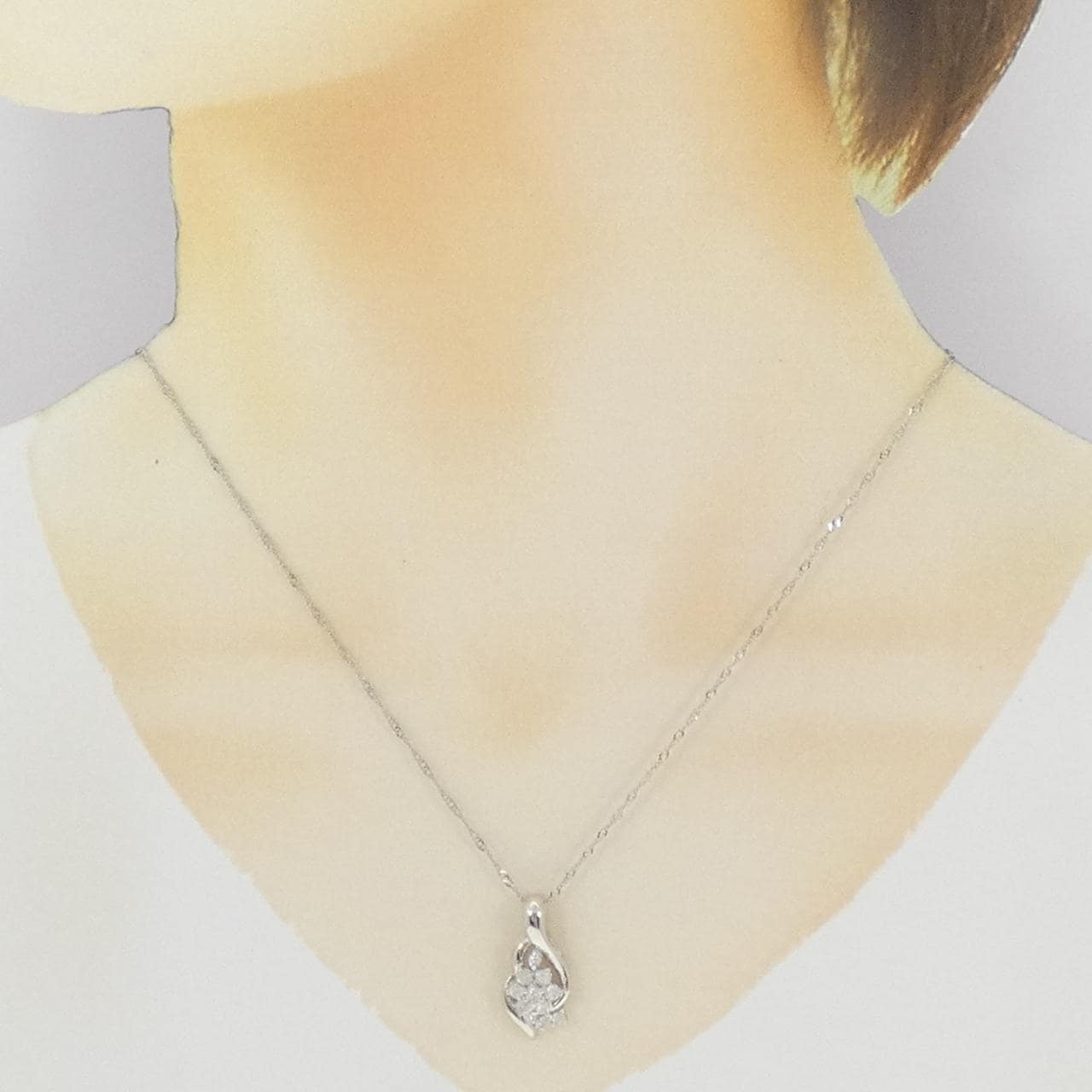 PT900/PT850 ダイヤモンド ネックレス 0.50CT