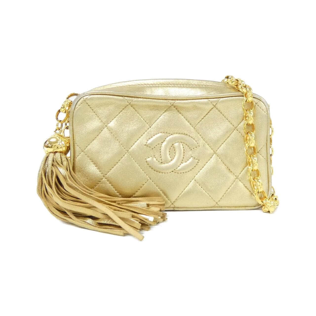 【ヴィンテージ】シャネル ダイヤモンドCC ライン ショルダーバッグ