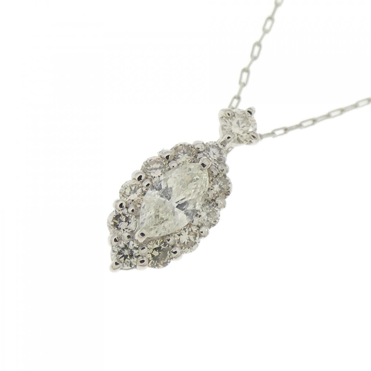 【新品】PT900/PT850 ダイヤモンド ネックレス 0.20CT