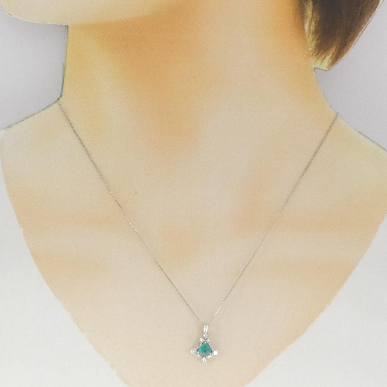 PT900/PT850 パライバトルマリン ネックレス 0.33CT