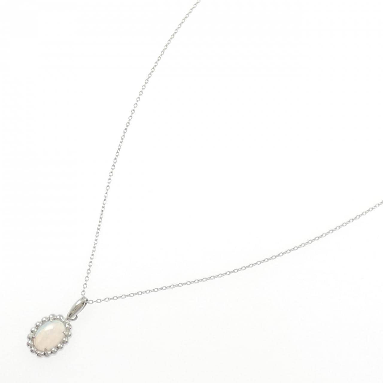 PT900/PT850 オパール ネックレス