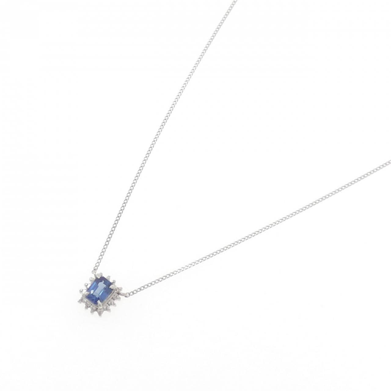 PT850 サファイヤ ネックレス 0.46CT
