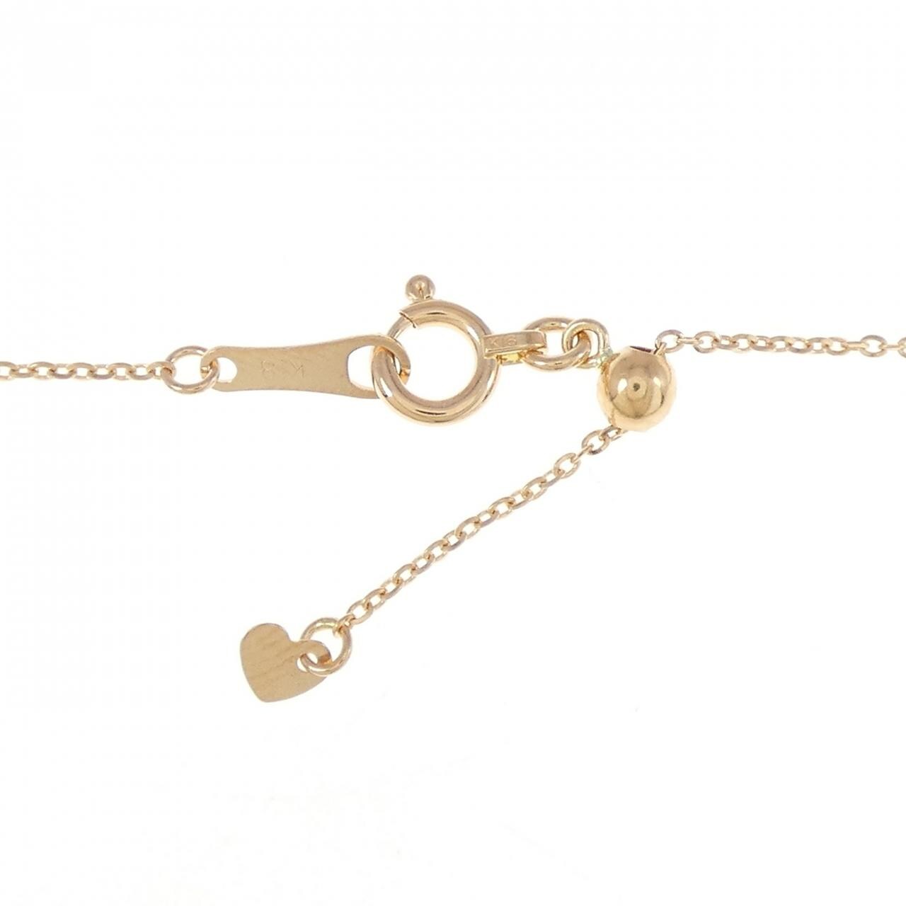 K18PG Cross Quartz Necklace