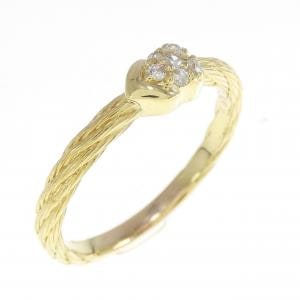 K18YG ダイヤモンド リング 0.08CT