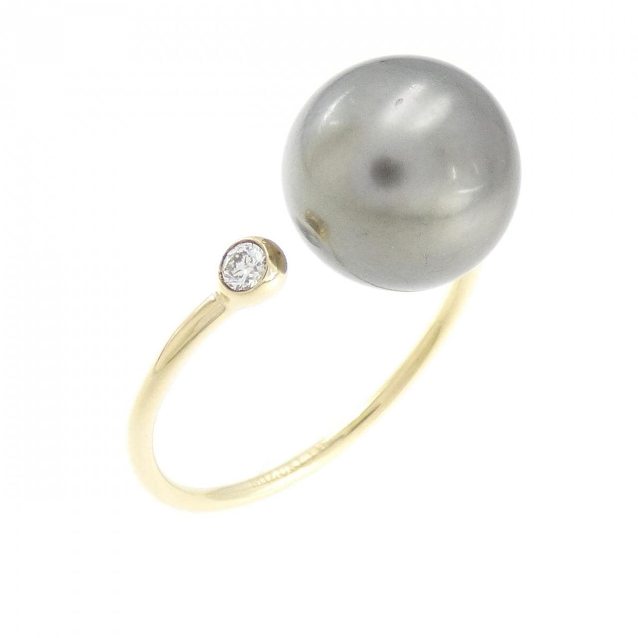 Mizuki黒蝶珍珠戒指9.5mm