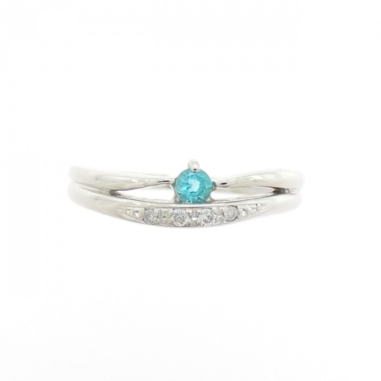 PT900 パライバトルマリン リング 0.07CT