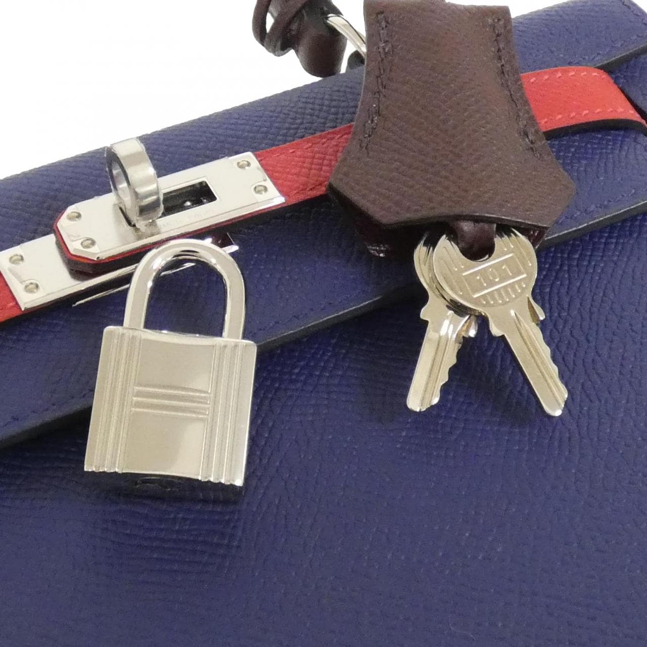 エルメス  ケリー トリコロール ヴェルソ 25cm バッグ