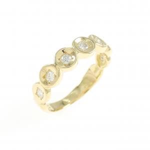 K18YG ダイヤモンド ピンキー リング 0.11CT