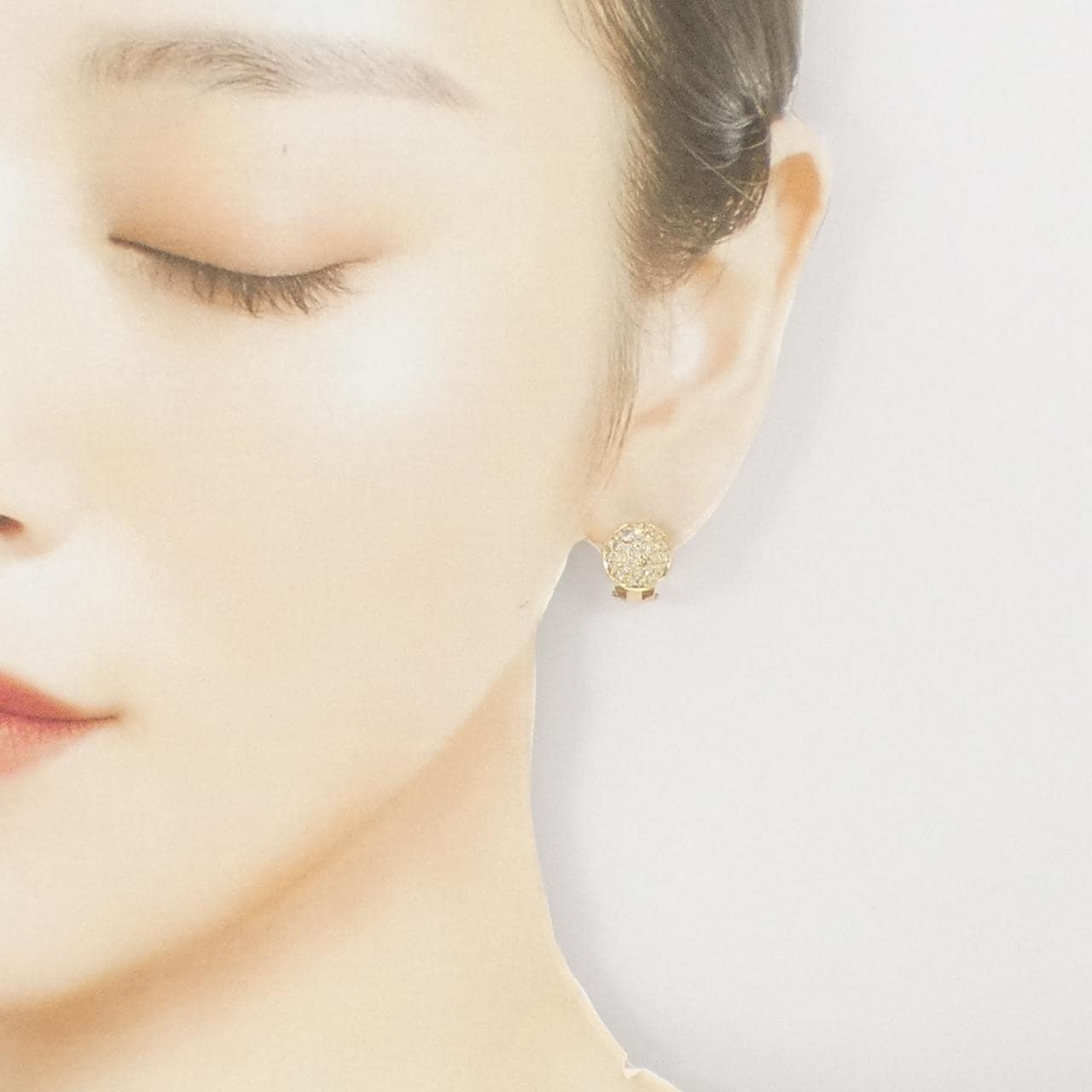 K18YG ダイヤモンド ピアス 1.02CT