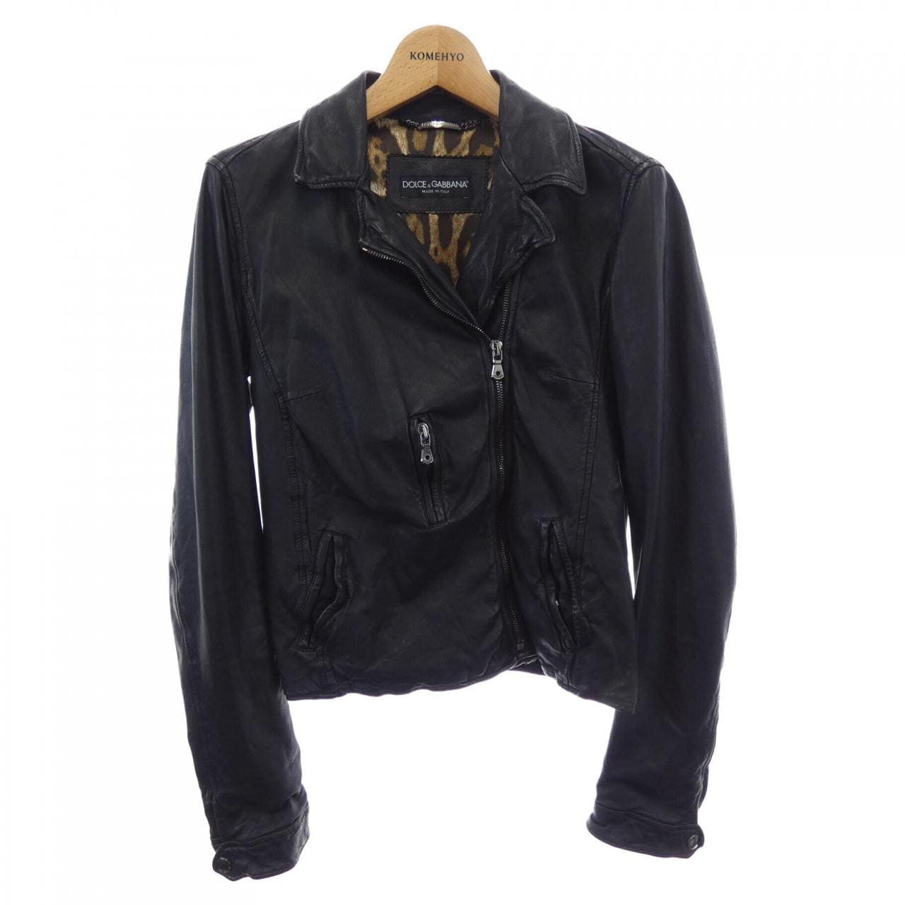 ドルチェアンドガッバーナ DOLCE&GABBANA F9411L/FULQR レザージャケット