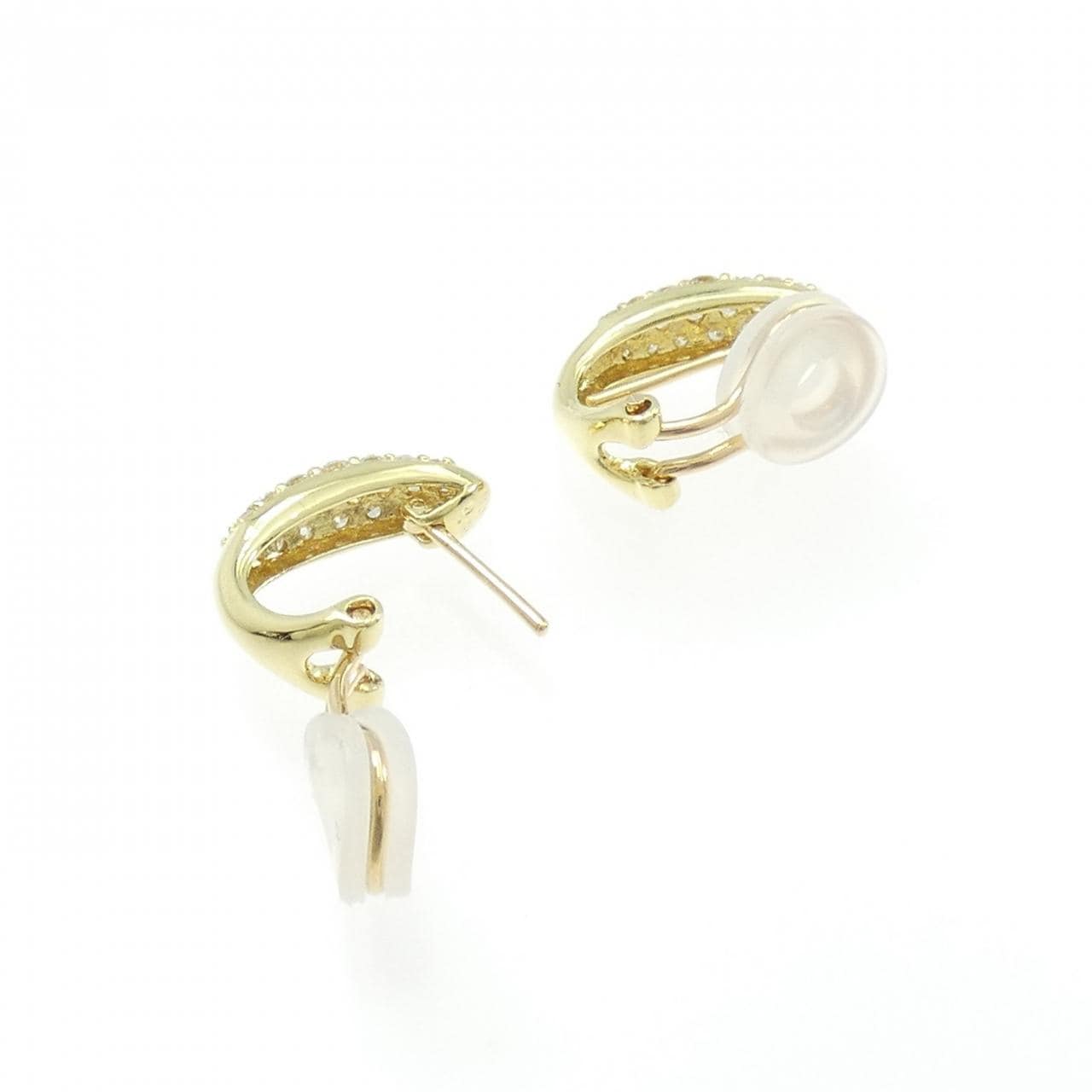 K18YG パヴェ ダイヤモンド ピアス/イヤリング 0.50CT