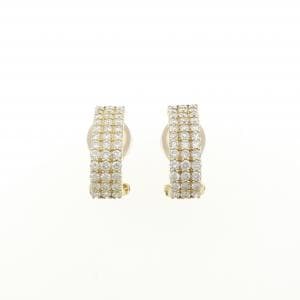 K18YG パヴェ ダイヤモンド ピアス/イヤリング 1.40CT