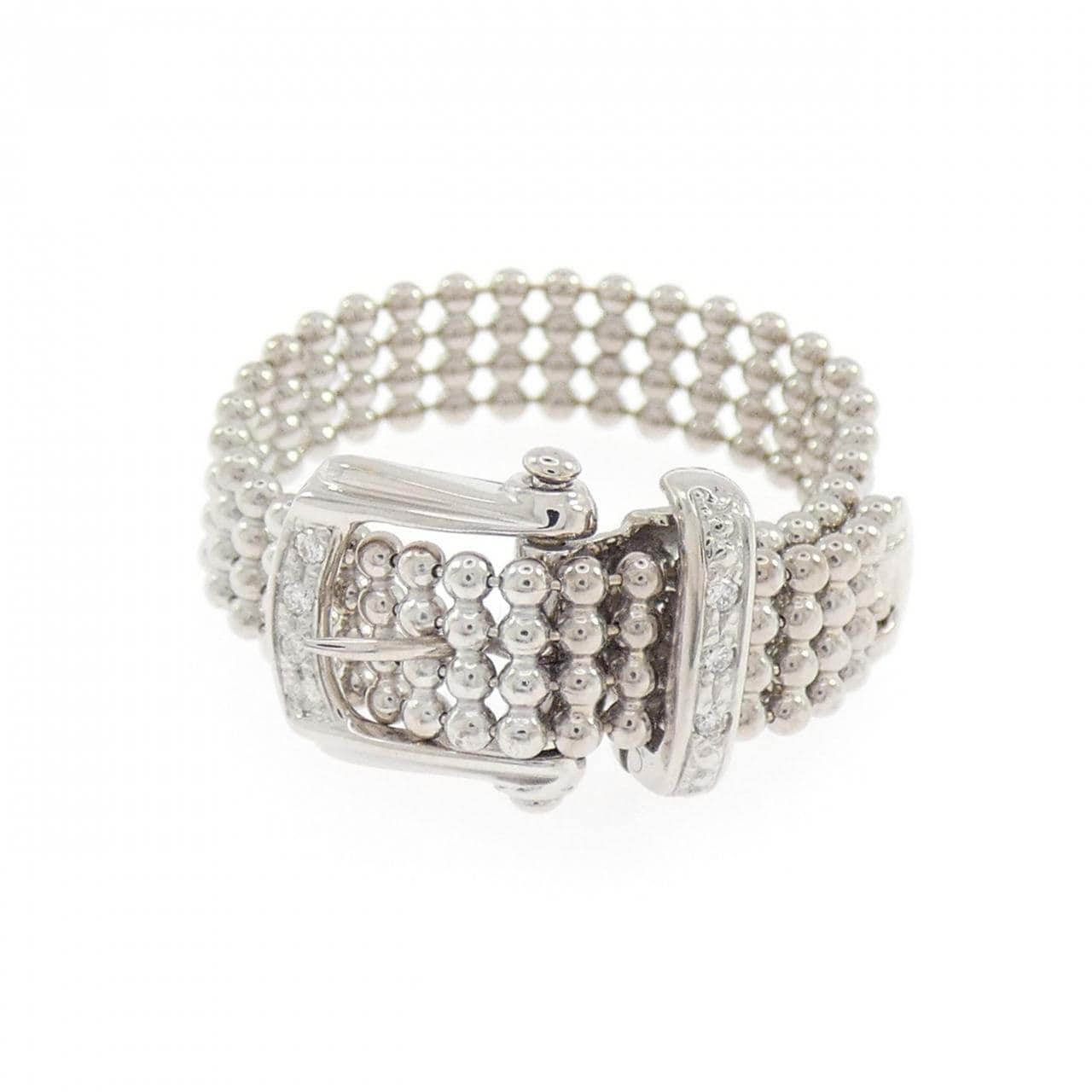 K18WG ダイヤモンド リング 0.03CT