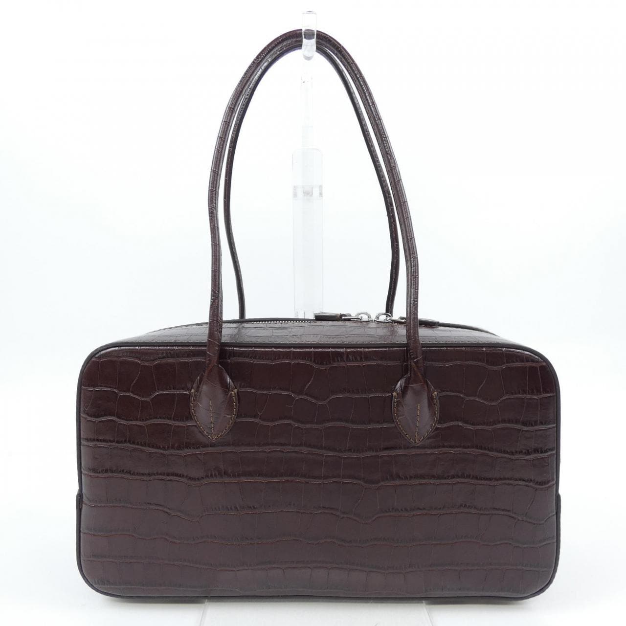 MAISON CANAU CROCO NEW BOX-BOSTON BAG