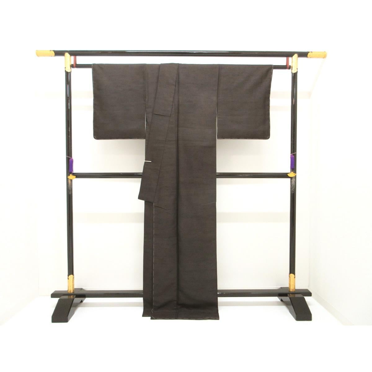 紬　タッサーシルク　身幅Ｌ寸【花井幸子】