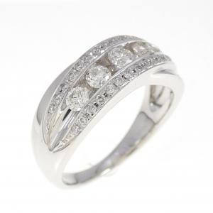 K18WG ダイヤモンド リング 0.50CT