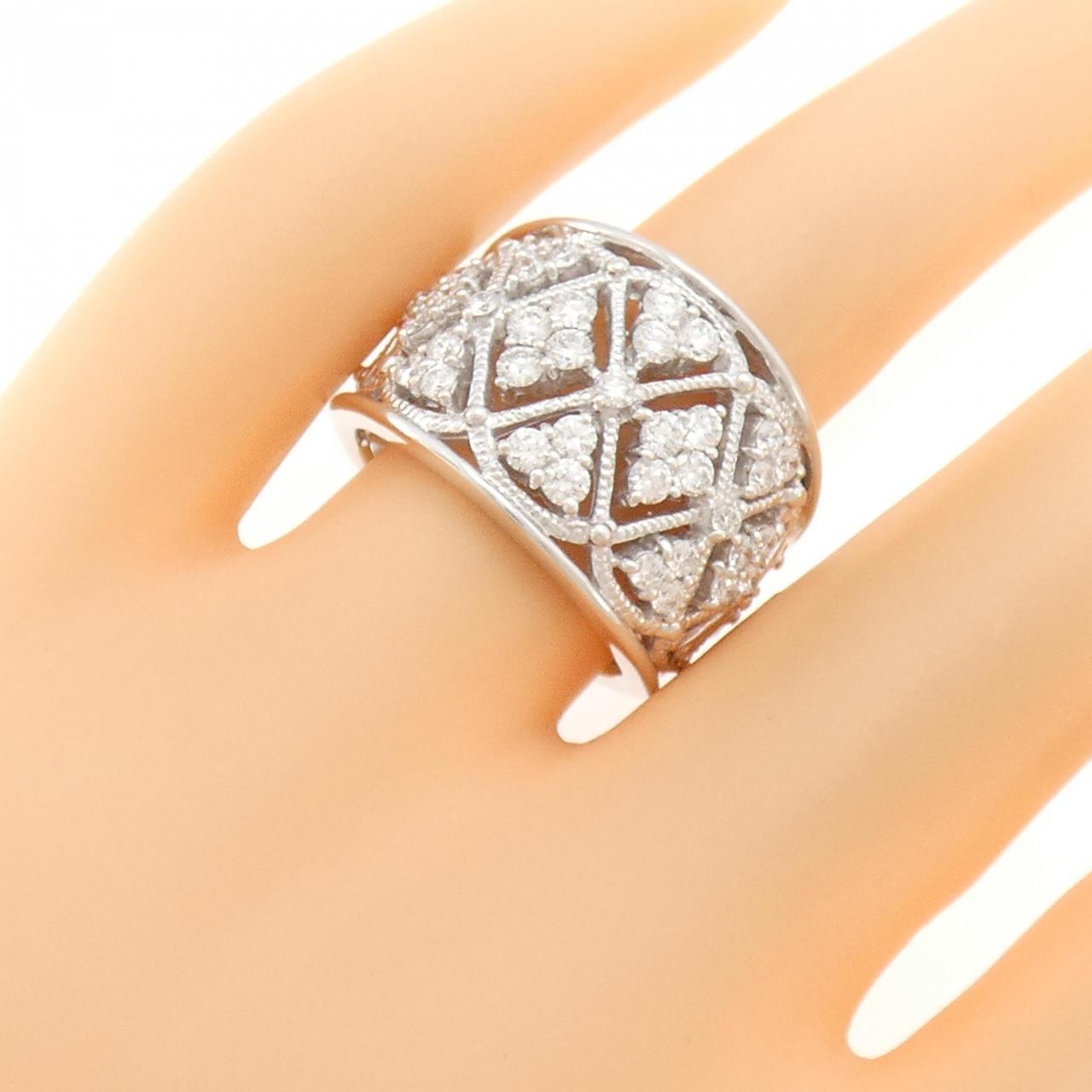 K18WG ダイヤモンド リング 1.02CT