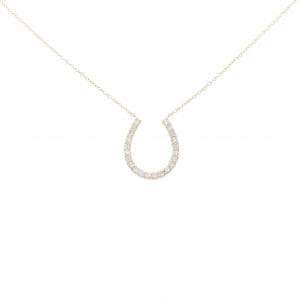 【リメイク】K10YG ホースシュー ダイヤモンド ネックレス 0.30CT