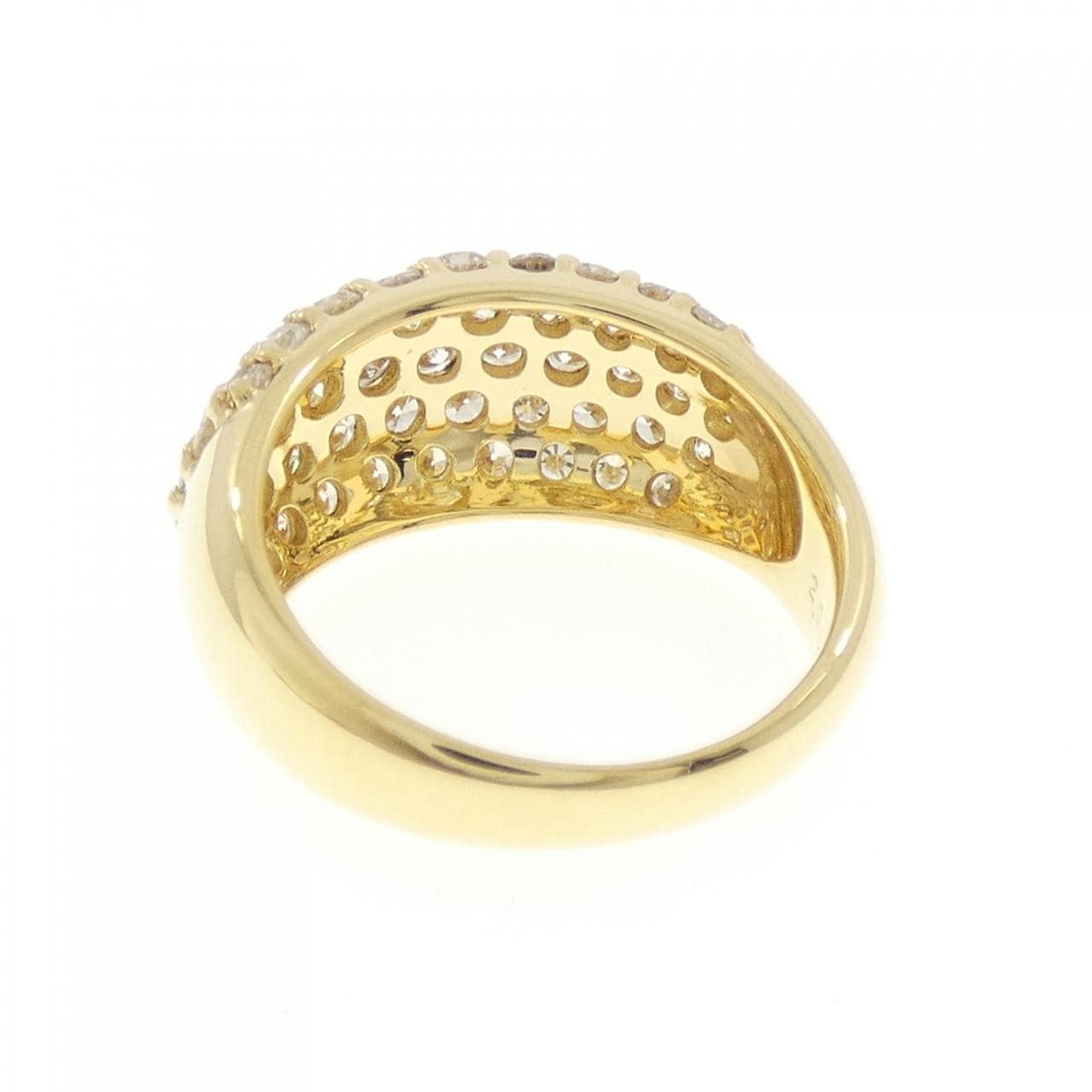 K18YG パヴェ ダイヤモンド リング 2.085CT