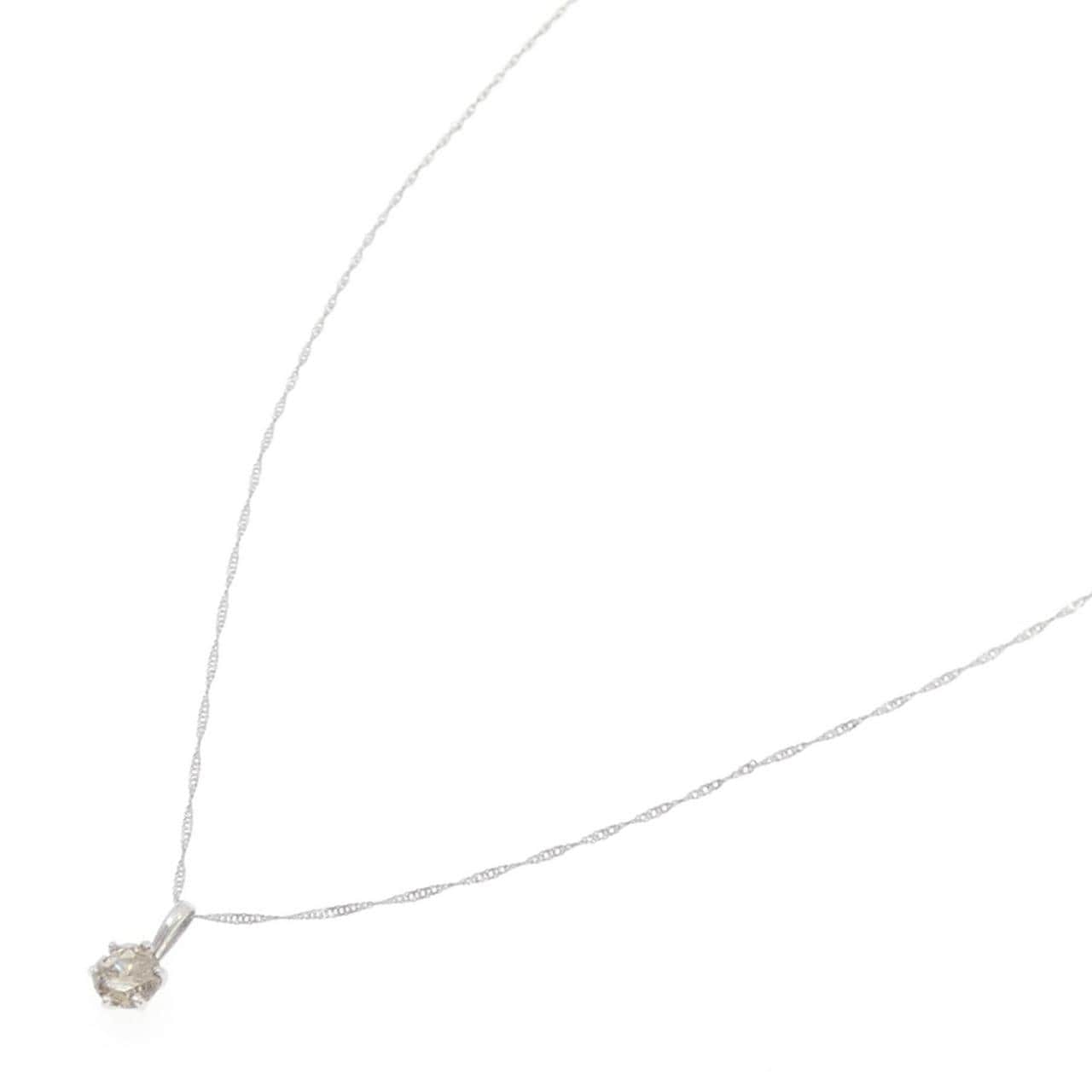 PT999/PT850 ダイヤモンド ネックレス 0.30CT