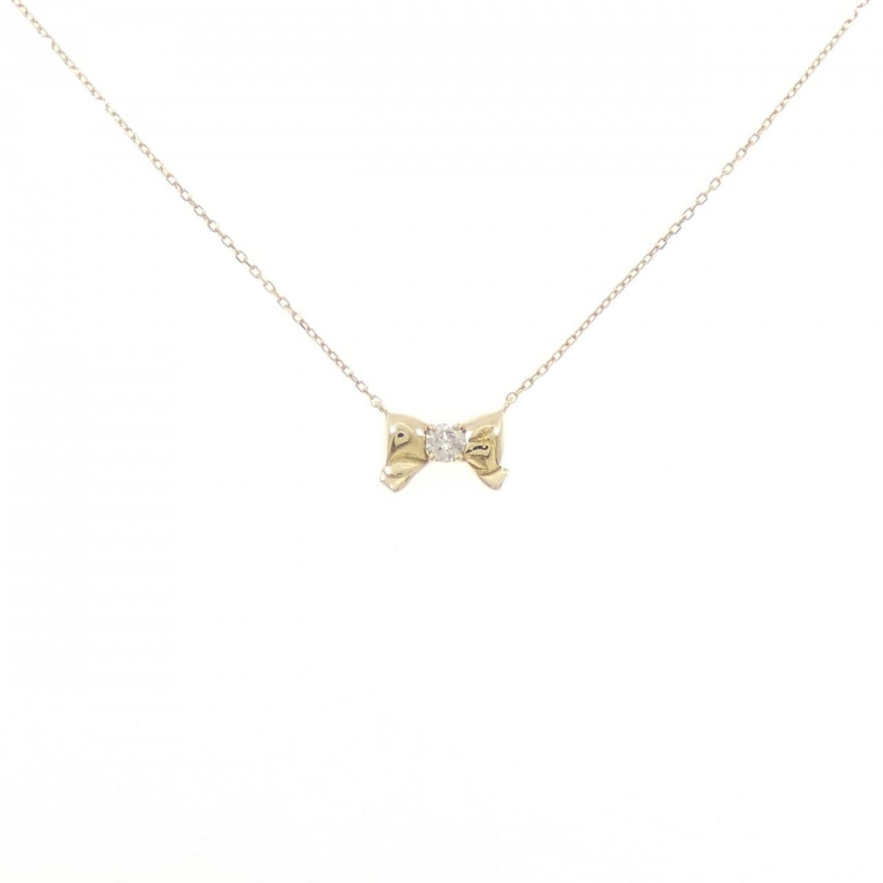 アーカー リボン ダイヤモンド ネックレス