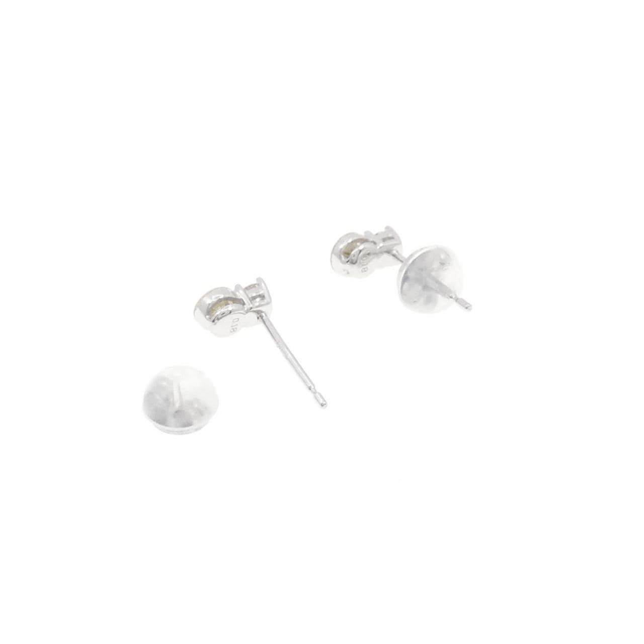 K18WG ダイヤモンド ピアス 0.36CT