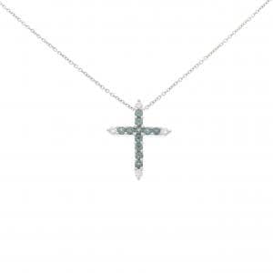 K18WG/750WG クロス アレキサンドライト ネックレス 0.40CT