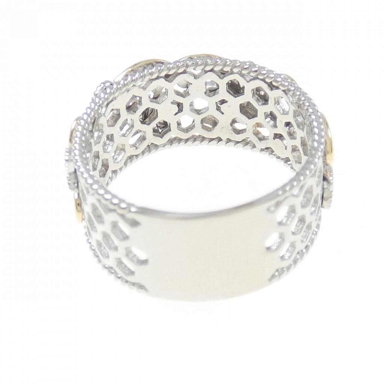K18WG/K18YG Diamond ring 0.12CT