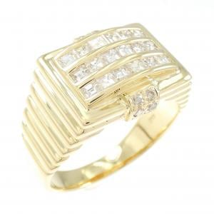 K18YG ダイヤモンド リング 0.90CT