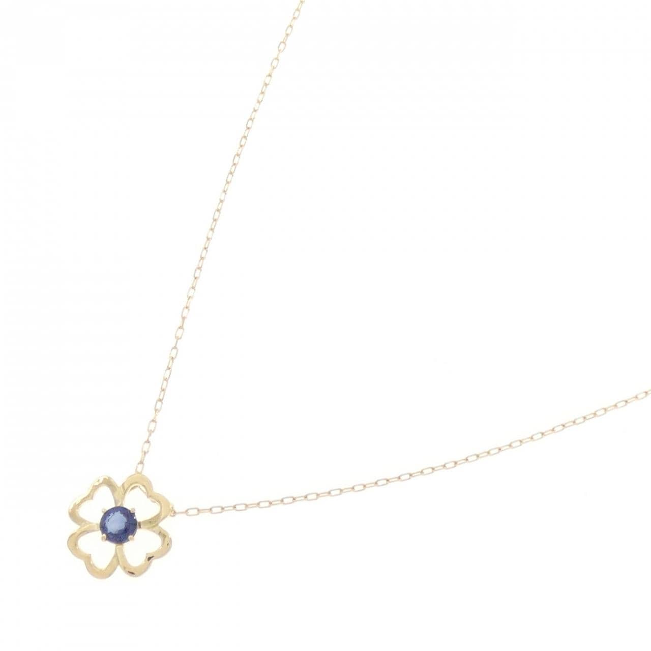 K18YG サファイヤ ネックレス 0.15CT