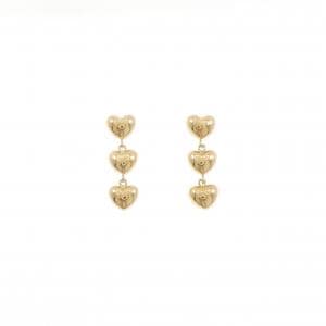 K18YG ハート ピアス