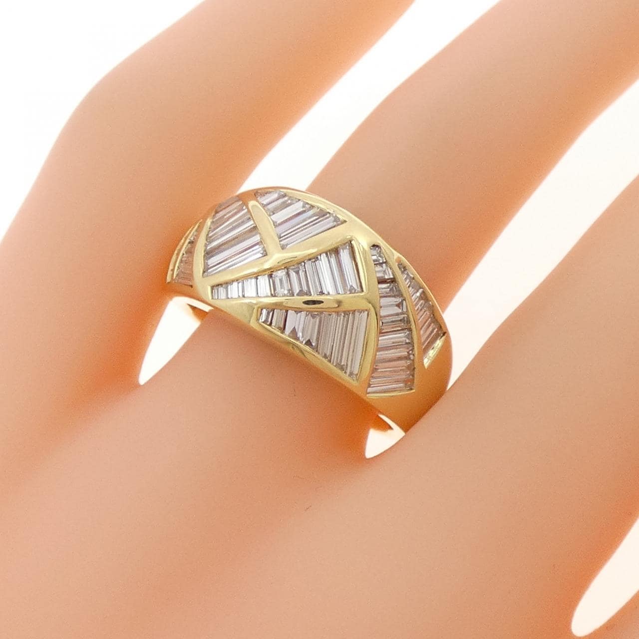 K18YG ダイヤモンド リング 1.72CT