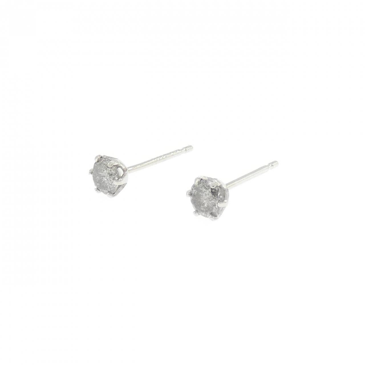 PT900 ソリティア ダイヤモンド ピアス 0.30CT
