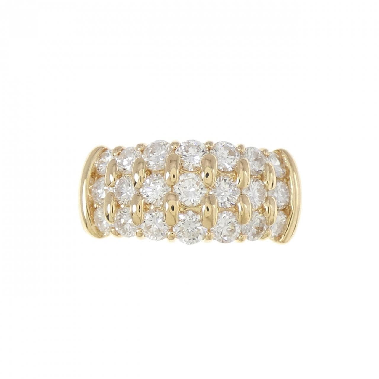 K18YG ダイヤモンド リング 1.38CT