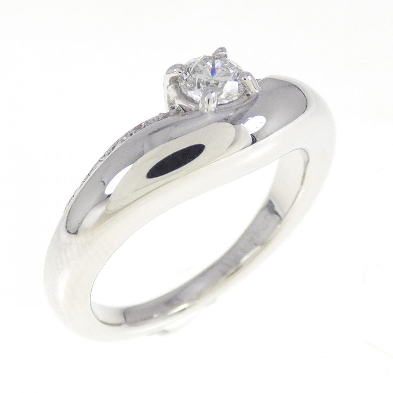 K18WG ダイヤモンド リング 0.24CT
