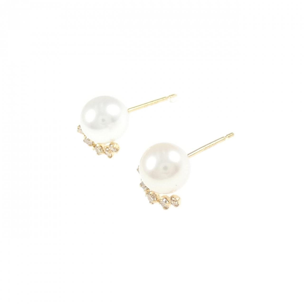 4゜C アコヤパール ピアス 6.7mm