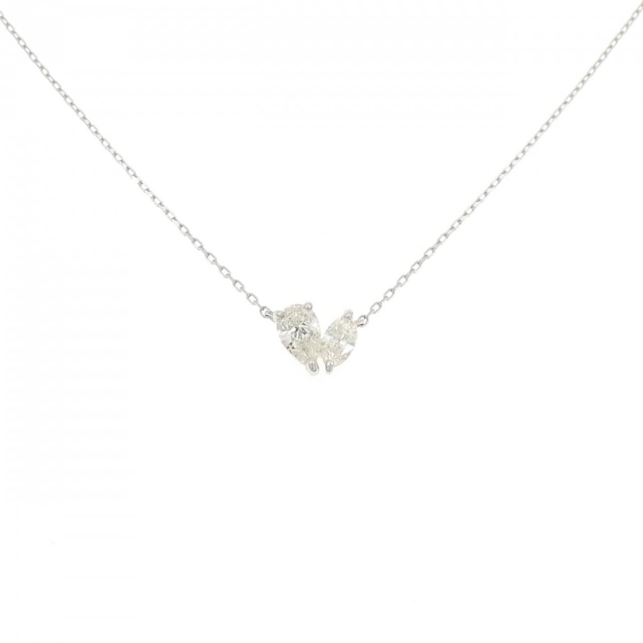 【新品】PT900/PT850 ダイヤモンド ネックレス 0.30CT