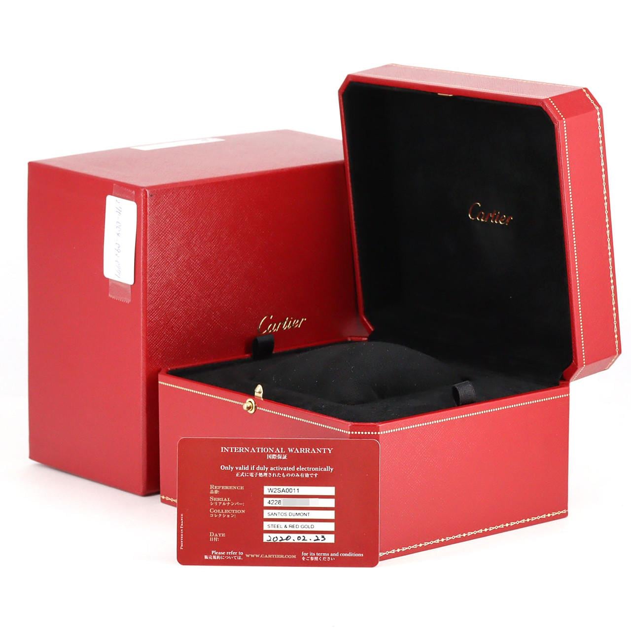 カルティエ サントスデュモンLM PGコンビ W2SA0011 SSxPG クォーツ