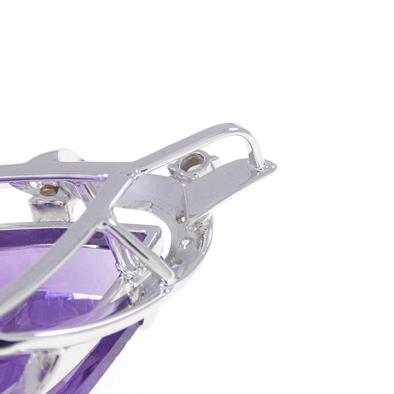 K18WG アメジスト ペンダント 13.76CT