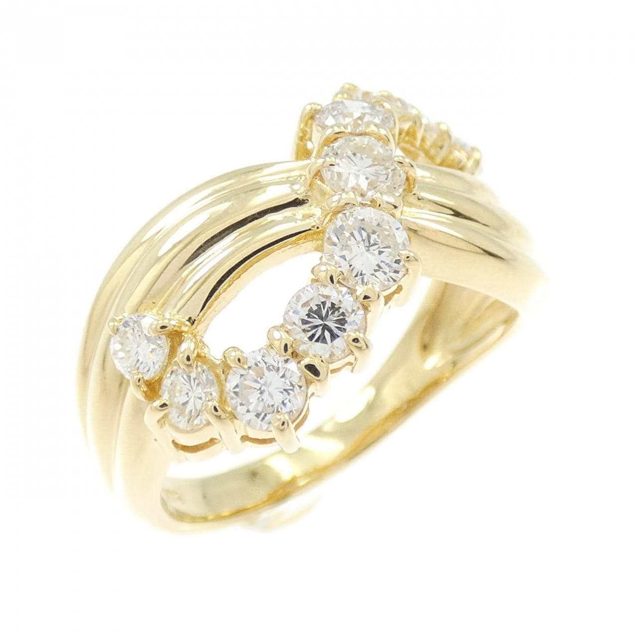 K18YG ダイヤモンド リング 1.03CT